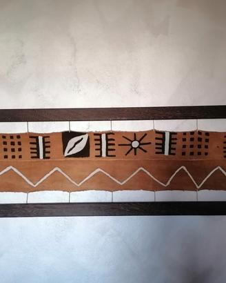 Quadro etnico in tela e legno venghe'