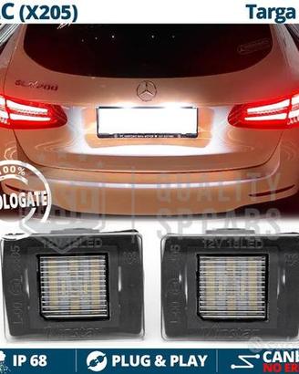 Luci Targa LED Mercedes GLC X253 Placchette CANbus