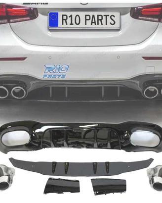 DIFFUSORE MERCEDES CLASSE A V177 AMG 18- SEDAN LOO
