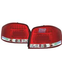 FANALI PER AUDI A3 8P 03-08 LED ROSSO CROMATO