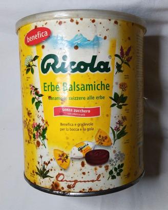 scatola caramelle ricola da 1 kg in latta 
