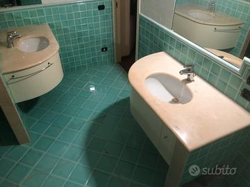 Lavabi/lavandini bagno con piano in marmo rosa