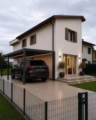 Bifamiliare di testa in legno biohouse