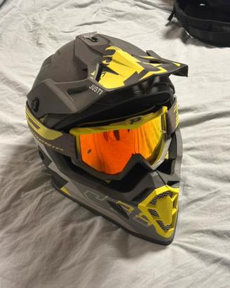 Casco motocross/enduro Just1 J38 con maschera