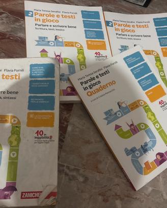 Parole testi in gioco, libri italiano delle medie