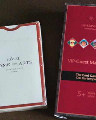 Carte da gioco Hotel Paris e VIP guest Manager