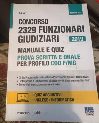 2 manuali per concorsi (funzionari)