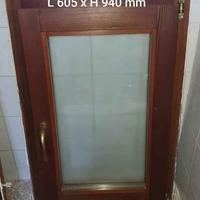 Finestra in legno e vetro termico.