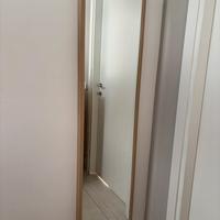Specchio IKEA legno chiaro 40×150 cm