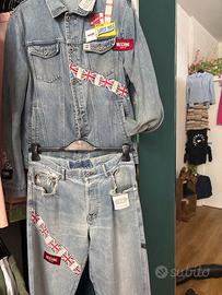 completo in jeans moschino  eduzione limitata