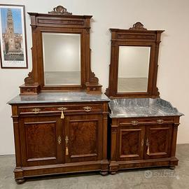CREDENZA E TOILETTA CON SPECCHIERA FINE 800 