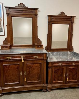 CREDENZA E TOILETTA CON SPECCHIERA FINE 800 