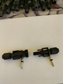 MC4 Compel CONNETTORI MASCHIO FEMMINA fotovoltaico