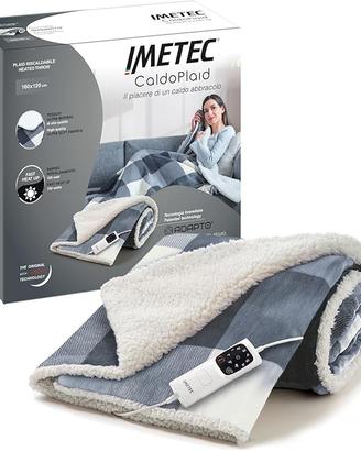Imetec CaldoPlaid Tartan Grey, Plaid riscaldabile,