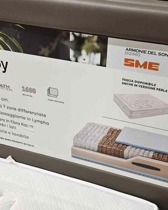 Materasso + rete con piedini  120x200