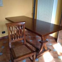 Tavolo + 4 sedie in noce