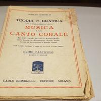 Vecchio libro Insegnamento Musica 1930
