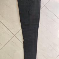 Zara pantalone Blu quadri uomo slim fit taglia M