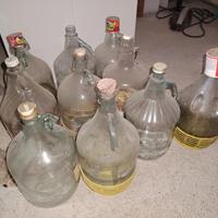10 Fiaschi in vetro per olio/vino/vinsanto