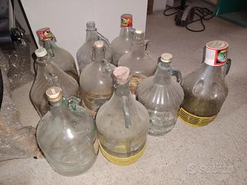 10 Fiaschi in vetro per olio/vino/vinsanto