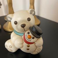 Teddy Paul thun con pupazzo di neve