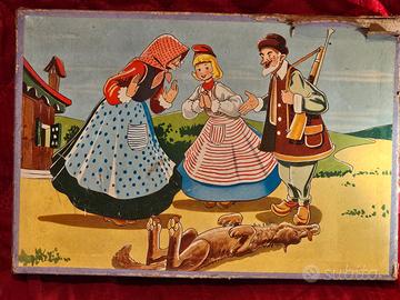 Raro Puzzle a cubi Cappuccetto Rosso Tic-Tac