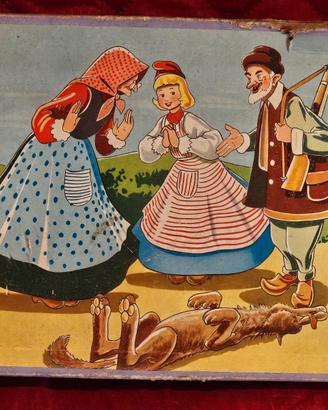 Raro Puzzle a cubi Cappuccetto Rosso Tic-Tac