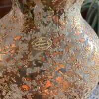 vaso in vetro soffiato oro zecchino