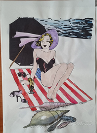 Dive del cinema in spiaggia