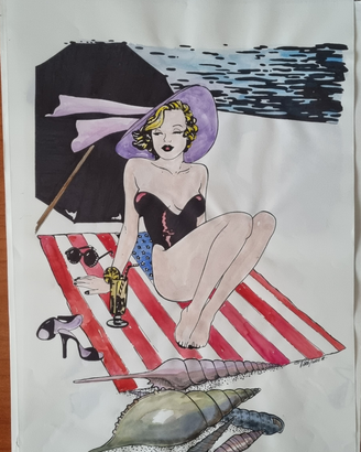 Dive del cinema in spiaggia