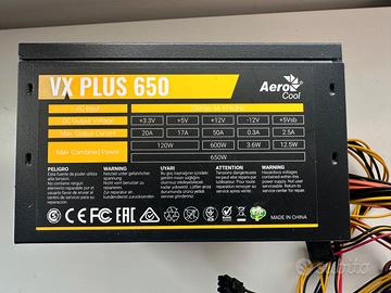 VX Plus 650 - Alimentatore per PC + 2 ventole