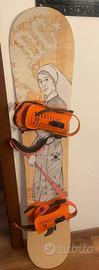 Tavola snowboard DC + attacchi union FORCE .