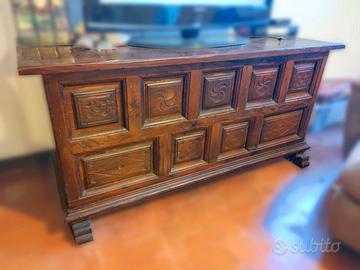 CASSAPANCA ANTICA IN LEGNO STILE 700
