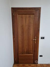 5 Porte interne legno noce - come nuove