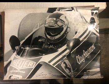 Foto autografara Regazzoni