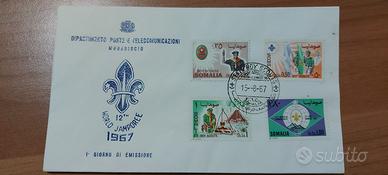 Buste primo Giorno Emissione PT Mogadiscio