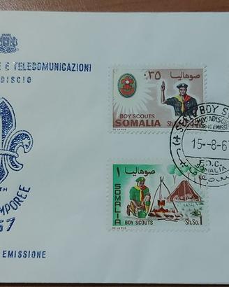 Buste primo Giorno Emissione PT Mogadiscio