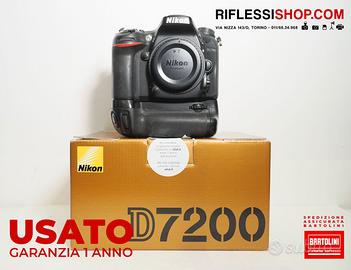 USATO NIKON D7200 BODY +  B.G. (15.000 SCATTI)