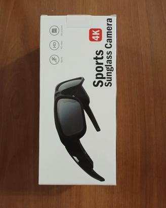 Occhiali con Telecamera 4K 64GB Grandangolo