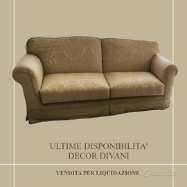 Divano 3 posti in tessuto Broccato