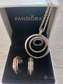 collana e orecchini Pandora. come nuovi