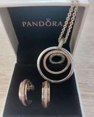 collana e orecchini Pandora. come nuovi