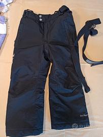 pantaloni sci bambina/bambino 3/4 anni