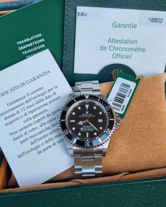 ROLEX SEADWELLER 16600 SCATOLA E GARANZIA 2003