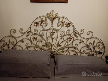 Testata letto in ferro battuto