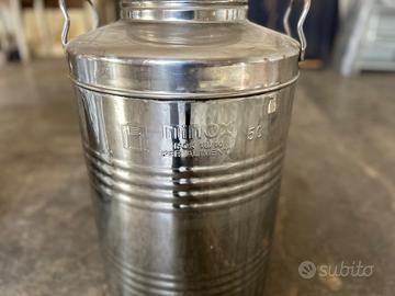 Fusto contenitore per olio - acciaio inox 50 litri