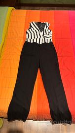 Jumpsuit Sandro Ferrone TG M – Bianca e Nera
