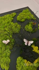 Quadro con il muschio stabilizzato