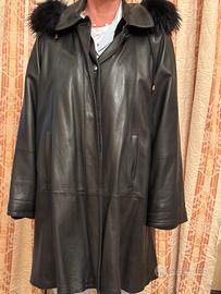 Cappotto in morbidissima pelle di capretto