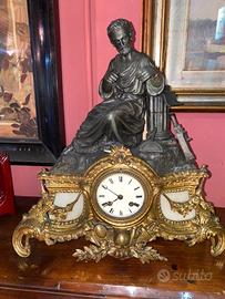 Orologio francese in antimonio del XIX secolo